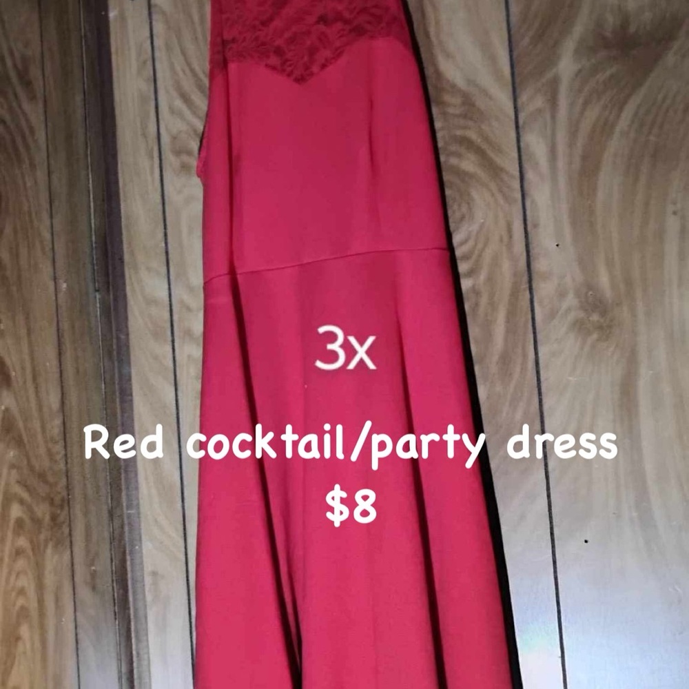 Elegant Red Cocktail Dress